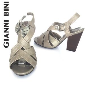 Gianni Bini Strappy Sandal Block Heel "Gilver"  8